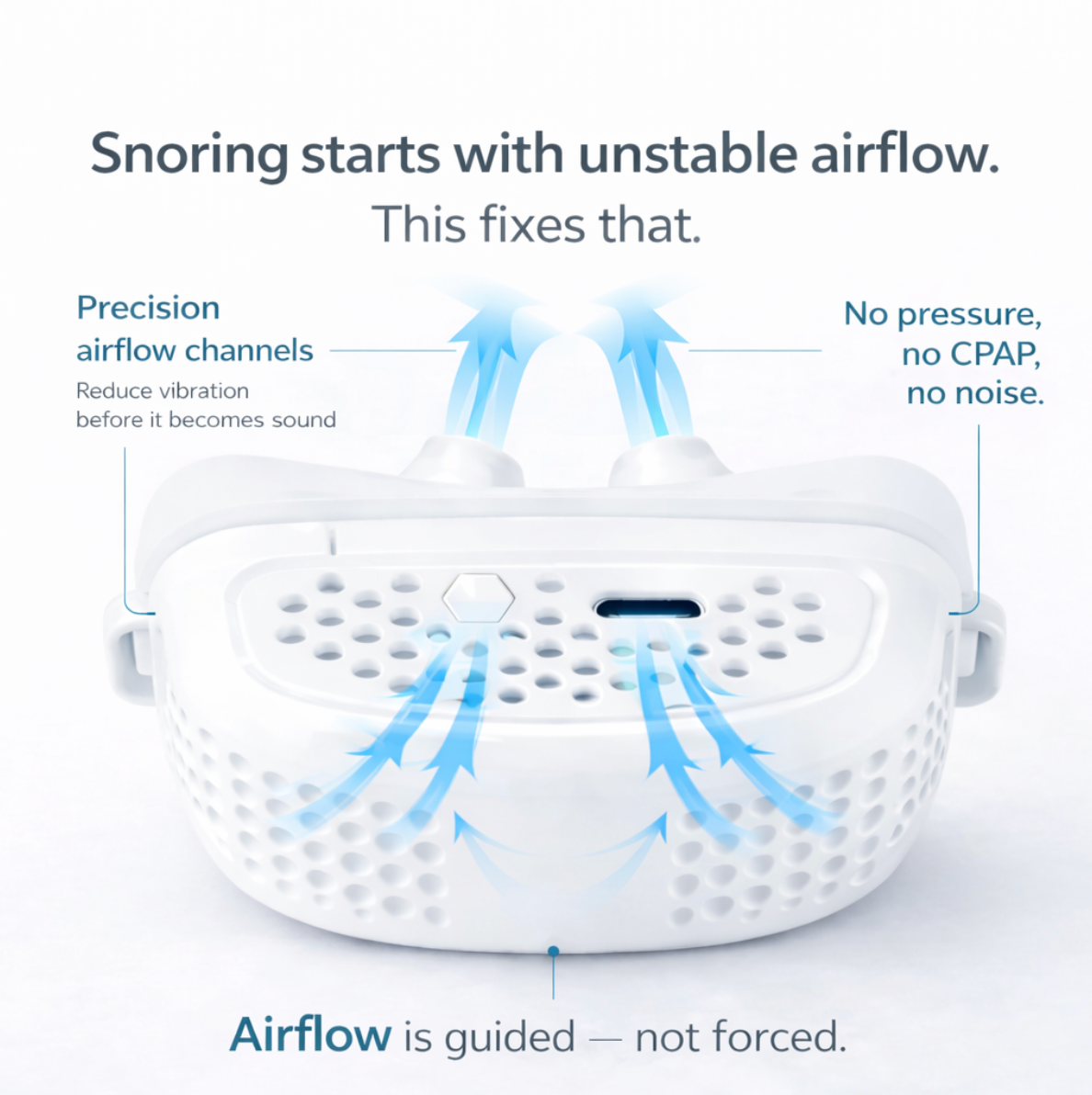 Sleepiio™ Electronic Anti-Snoring Airflow Device