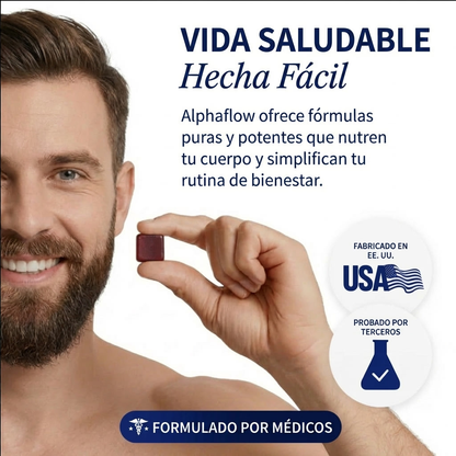 AlphaFlow™ Óxido Nítrico y Paquete para la Próstata en Español